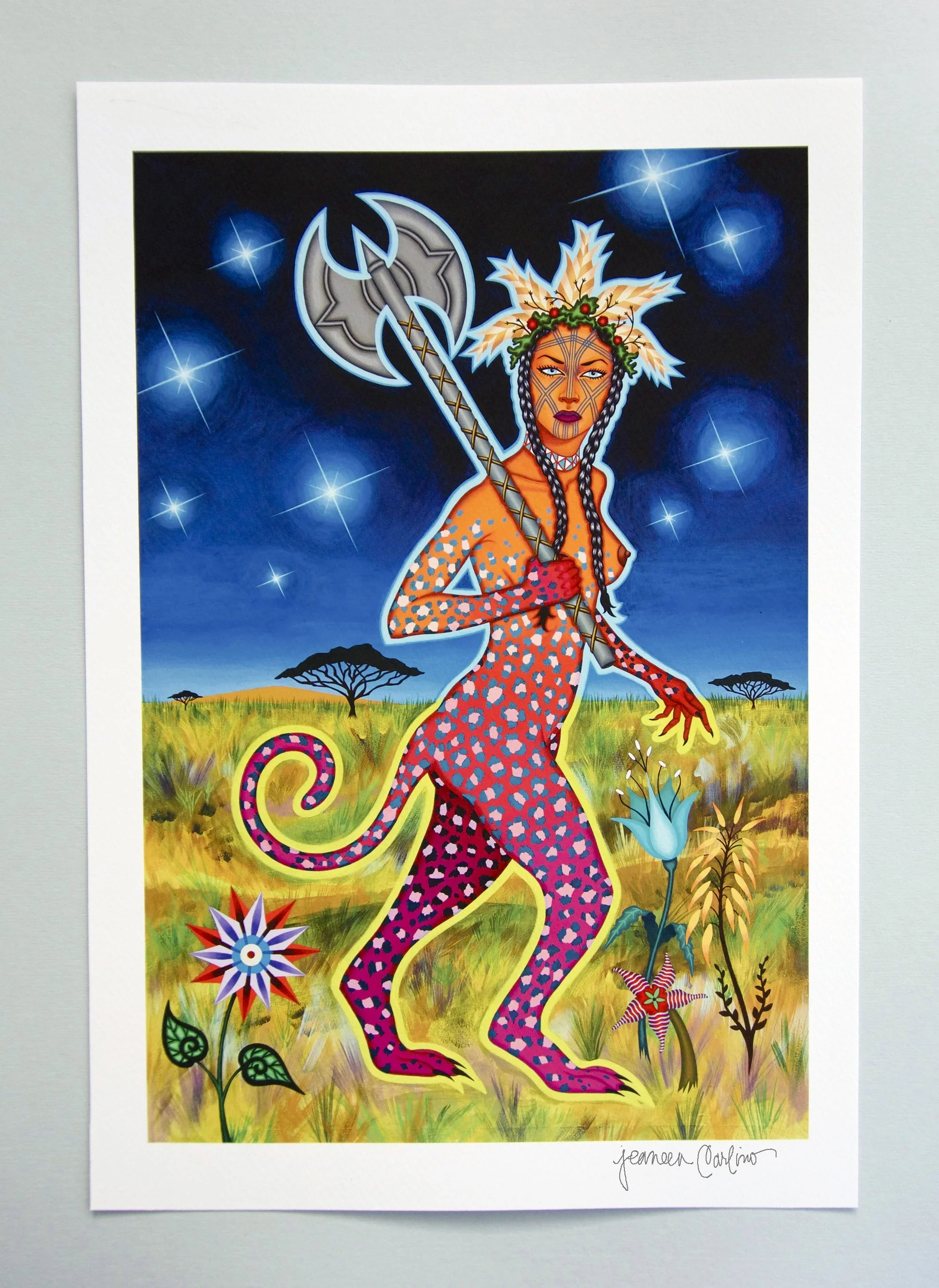 絵画/【Lady GG】 Lady of Hazard - Giclee Art Print — Jeaneen Carlino